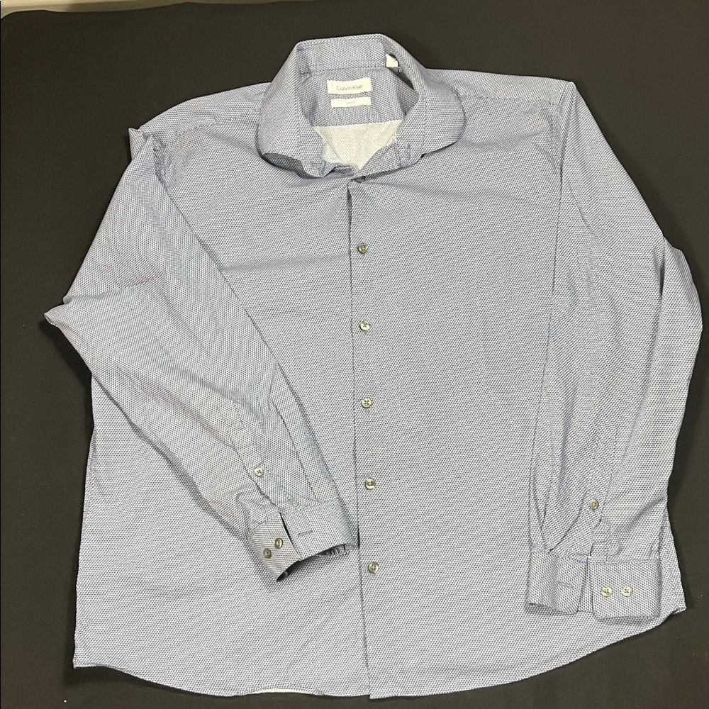 Calvin Klein Light Blue Casual Button-Down Shirt